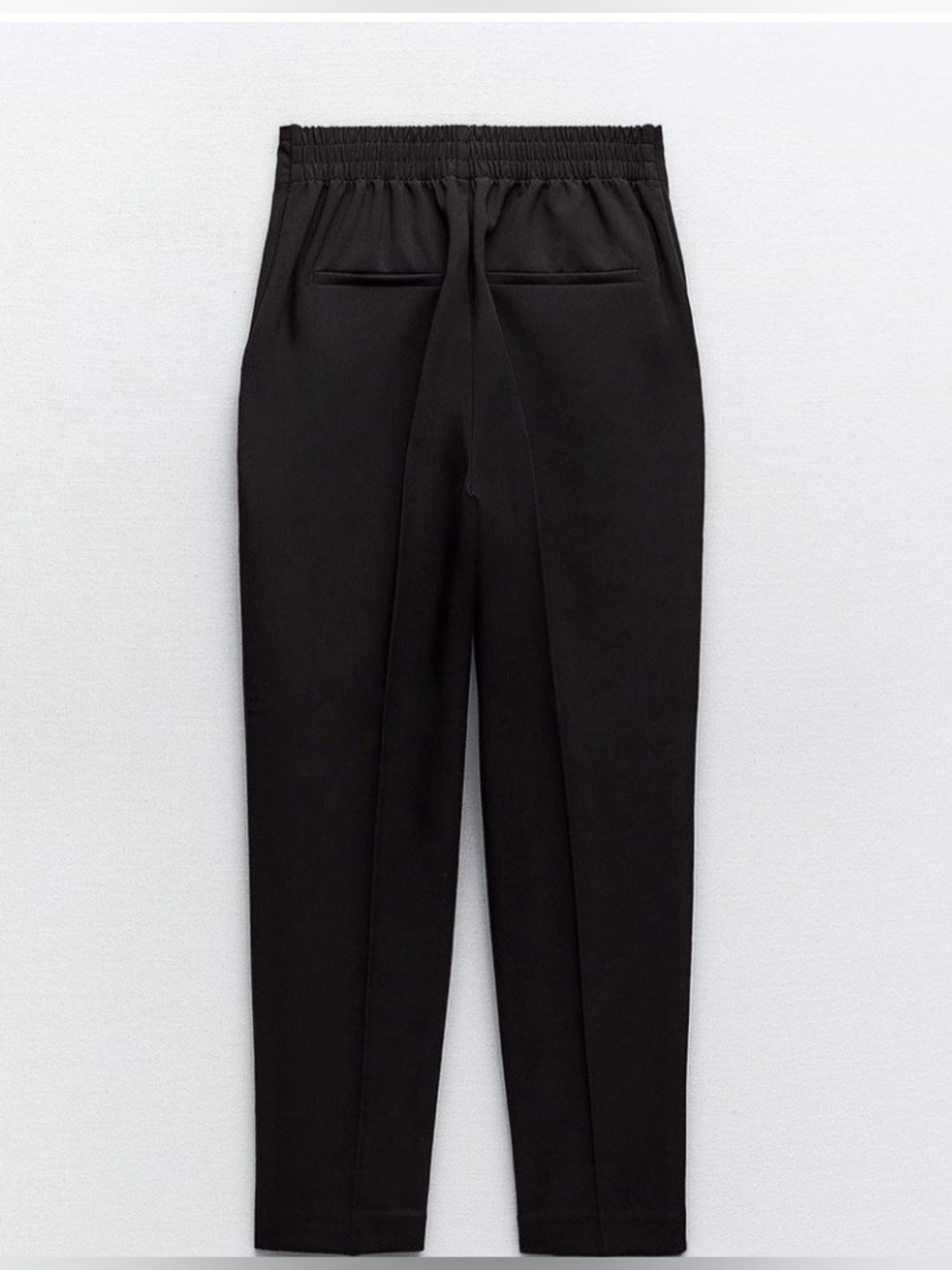 Zara Black Gold Button Cigarette Pants Tapered Trousers NWT Small - Picture 5 of 10